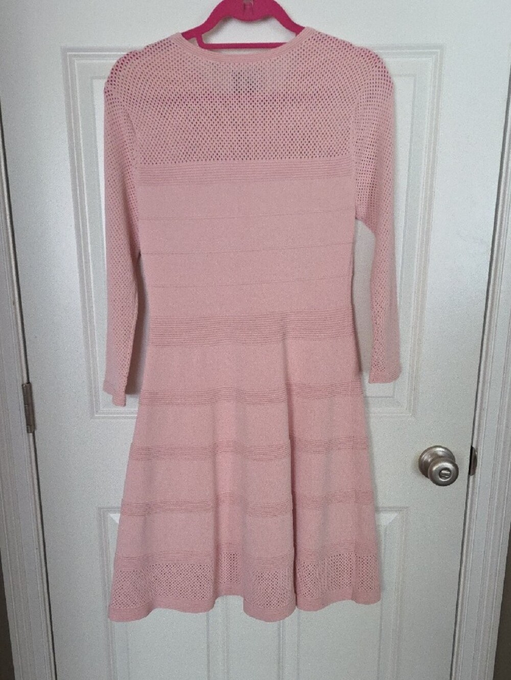 Vince Camuto Blush Pink Fit And Flare Dress - Picture 5 of 6